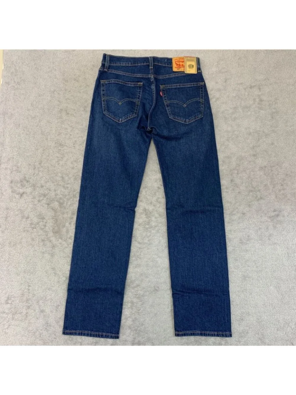 NWT Levi's 505 Men's W30 L32 Blue Regular Fit Jeans Stretch Denim Straight Leg